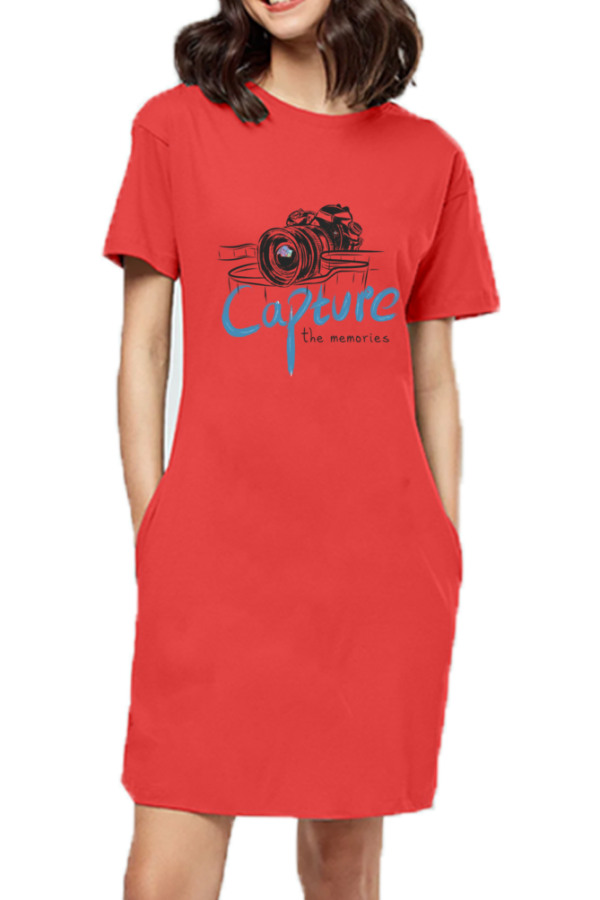 Women's T-Shirt Dress Half Sleeve