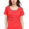 Women's Round Neck Half Sleeve T-shirt 'You Can't Get Lost....'