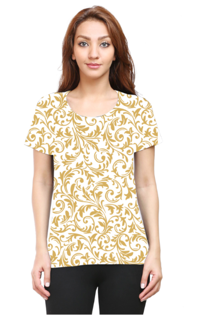 Women's All Over Print Half Sleeve T-shirt