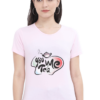 Women's Round Neck Half Sleeve T-shirt 'You Me & Tea'