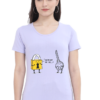 Women's Round Neck Half Sleeve T-shirt 'You Are Not My Type'
