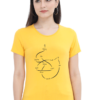 Women's Round Neck Half Sleeve T-shirt 'You Can't Get Lost....'