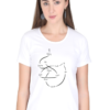 Women's Round Neck Half Sleeve T-shirt 'You Can't Get Lost....'