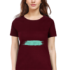 Women's Round Neck Half Sleeve T-shirt 'Keep Going'