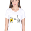 Women's Round Neck Half Sleeve T-shirt 'You Are Not My Type'