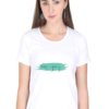 Women's Round Neck Half Sleeve T-shirt 'Keep Going'
