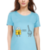 Women's Round Neck Half Sleeve T-shirt 'You Are Not My Type'