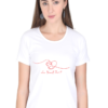 Women's Round Neck Half Sleeve T-shirt 'Love Yourself First'