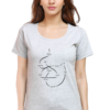 Women's Round Neck Half Sleeve T-shirt 'You Can't Get Lost....'