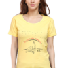 Women's Round Neck Half Sleeve T-shirt 'Enjoy Every Movement'