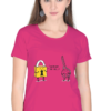 Women's Round Neck Half Sleeve T-shirt 'You Are Not My Type'