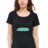 Women's Round Neck Half Sleeve T-shirt 'Keep Going'