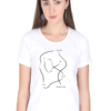 Women's Round Neck Half Sleeve T-shirt 'My Mind is a Mess...'