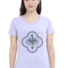 Women's Round Neck Half Sleeve T-shirt 'Symbol'