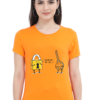 Women's Round Neck Half Sleeve T-shirt 'You Are Not My Type'