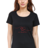 Women's Round Neck Half Sleeve T-shirt 'Love Yourself First'