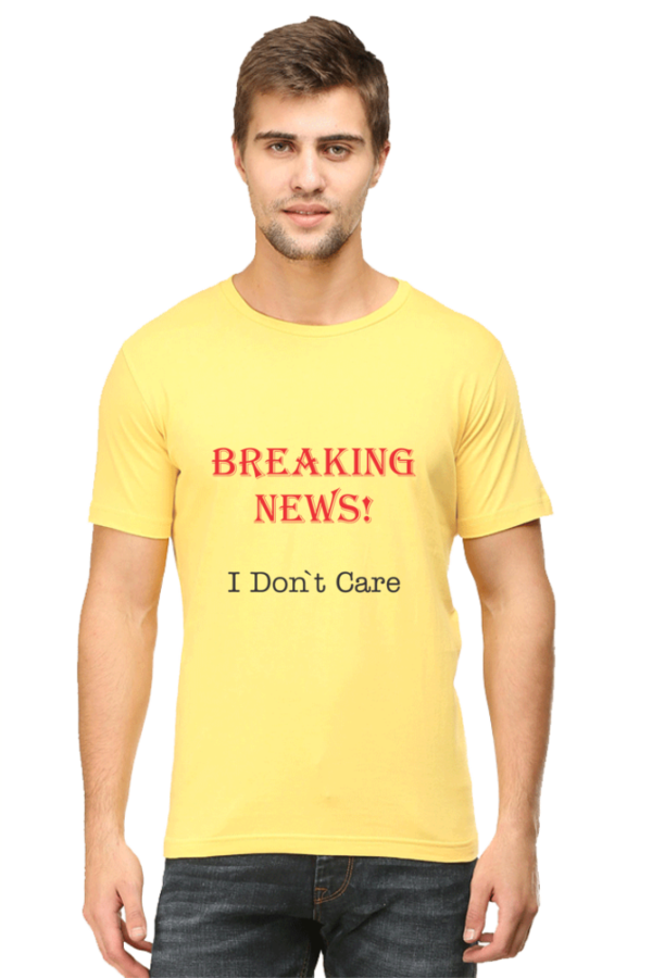 Men Printed T-shirt - 'Breaking News'