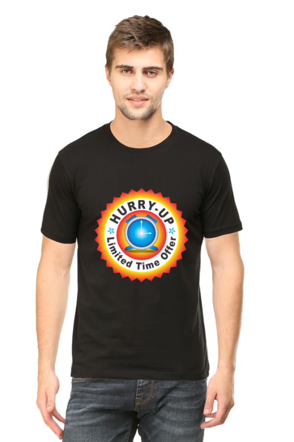 Men Printed T-shirt - 'Hurry-Up'
