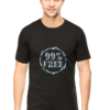 Men Printed T-shirt - '99% Free'