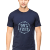 Men Printed T-shirt - '99% Free'